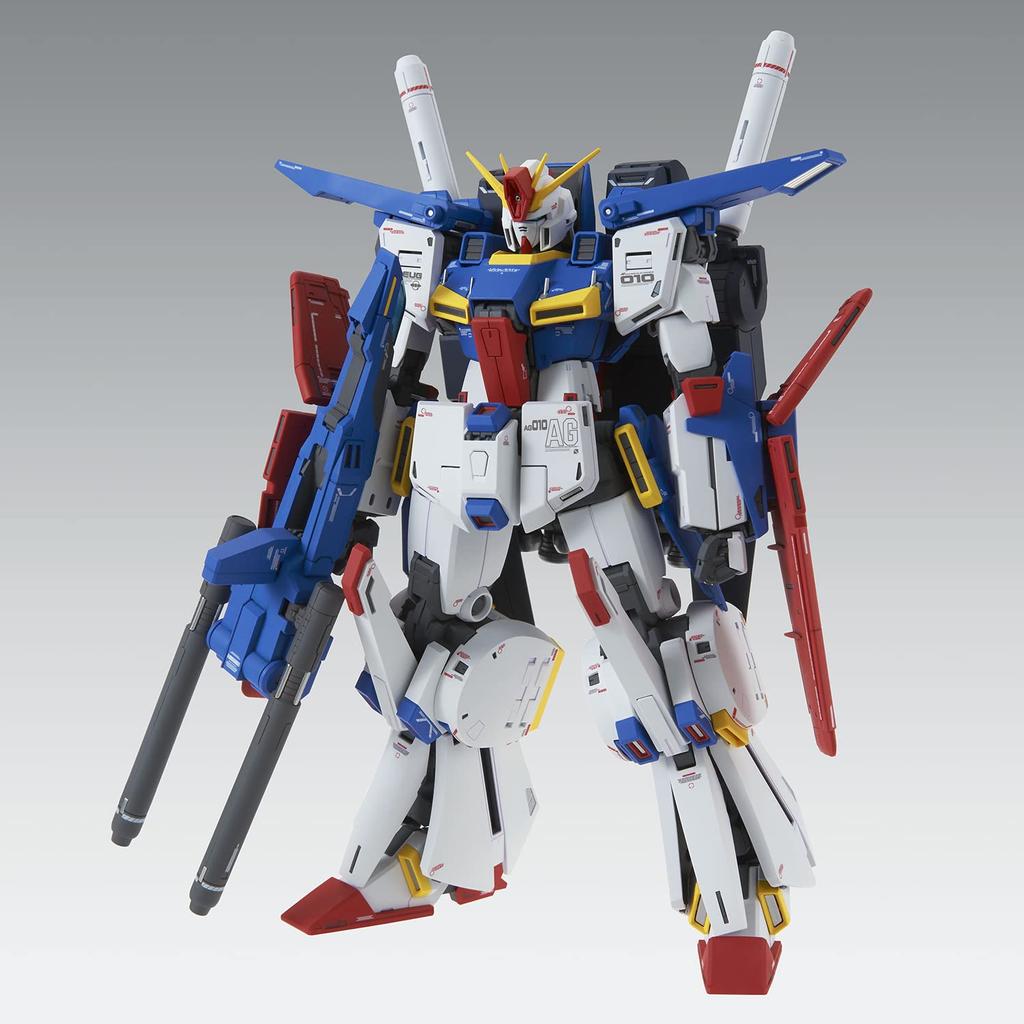 Пластиковая модель BANDAI SPIRITS MG Mobile Suit Gundam ZZ Double Zeta Gundam 184877 Ver.Ka 1/100 с цветовой кодировкой, многоцветная