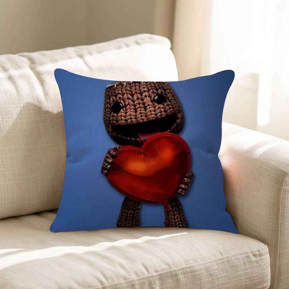 Забавная подушка-чехол Sackboy из LBP Наволочка для подушки Гостиная Диван Домашний декор На заказ