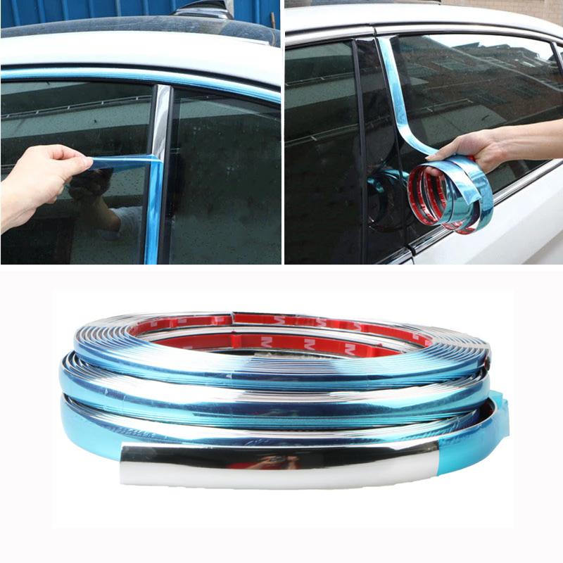 3 м наружная автомобильная хромированная клейкая лента, отделочная лента, формовочная лента, украшение для автомобиля, полоса для бампера, защитная наклейка
