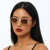 Punk Polygon Sunglasses Large Frame Multicolor Eyewear Fashion Double Beam Sun Glasses  Outdoor