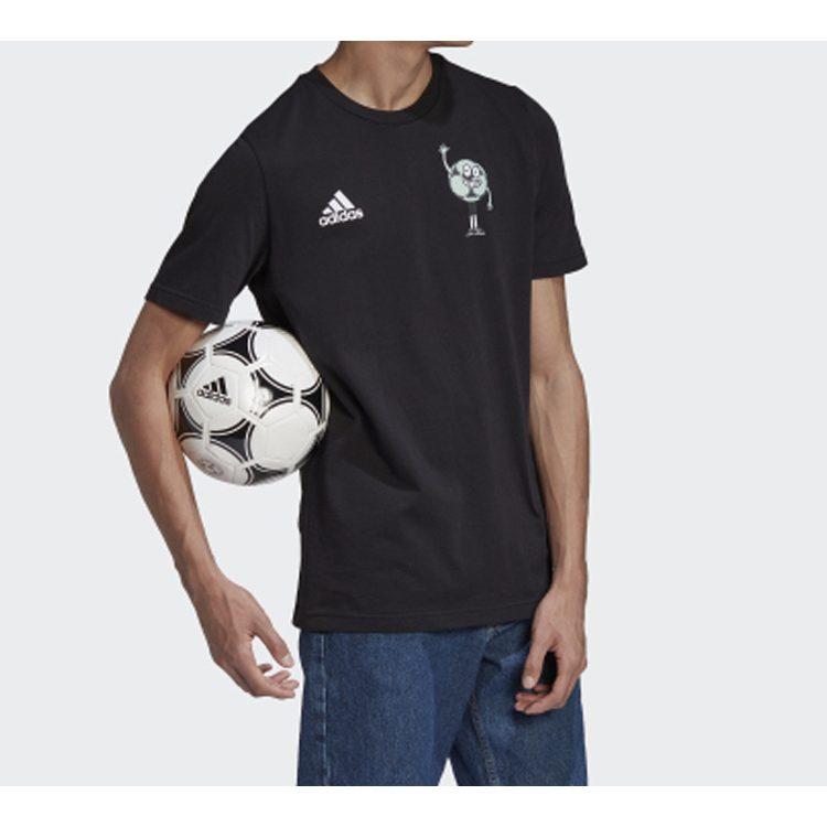 adidas Мужские футбольные майки Черные Умеренный Прямой крой GE4686
