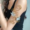 Floral Open Arm Bangle Vintage Arm Ring Vintage Armband  Girls