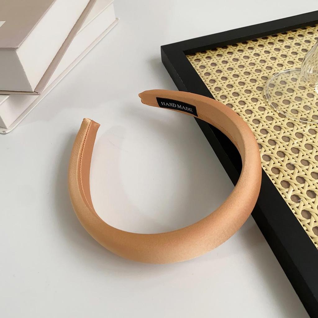 Повязка на голову вафельная конфетного цвета: Высокая тулья, Улучшенная губка для умывания лица, Широкий обруч для волос для ранней весны.