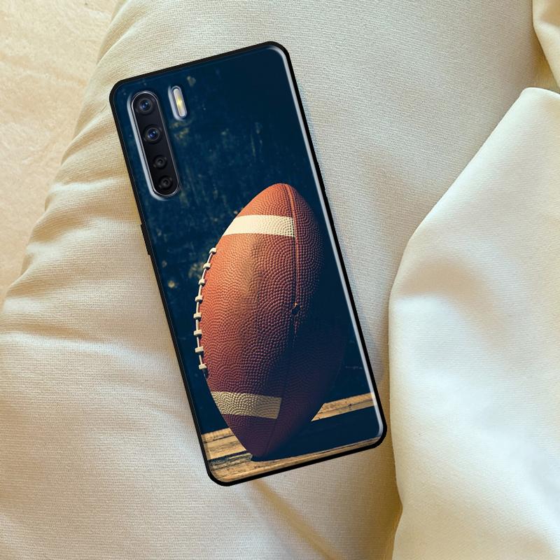 Чехол для американского футбола для Oppo A17 A94 A74 A54 A60 A40 A80 A16 A76 A96 A98 A58 A78 A18 A38 A57 A15 A5 A6 Pro