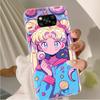 Чехол AD80 Sailor Moon Clear для Samsung A04 A14 A23 A34 A54 M23 M33 M52 M53 Realme 10 9 C30S C35 C55 VIVO Y02 Y21 Y33S Y51 X80 V25 Cover