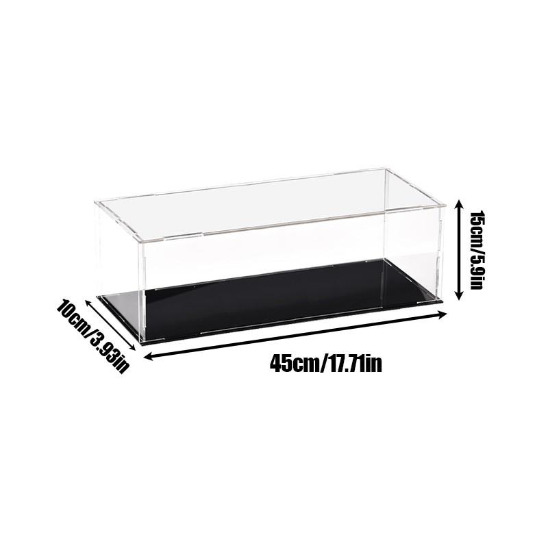 Transparent Acrylic Display Case Storage Box Cube Assemble Dustproof Showcase for Collectibles Action Figures Toys Desktop Storage