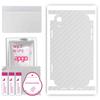 apgo Protective Skin Sticker for the Back+sides Compatible with Apple iPhone XR, Full Wrap Film, Foil, Vinyl - Pattern Transparent Carbon