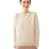 Women's Thick Cashmere Sweater - Autumn/Winter, Round Neck, Saddle Shoulder, Loose Fit, Lace Sleeve