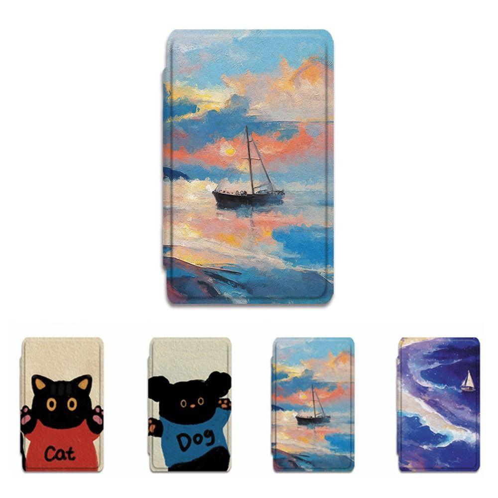 Shockproof Magnetic Case Oil Painting Design Folio Shell Protective Cover for XTEINK X4/X3