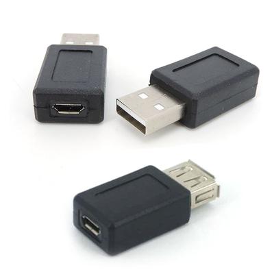 Черный USB 2.0 тип A папа-мама на Micro USB B мама адаптер-конвертер вилка-коннектор Micro USB