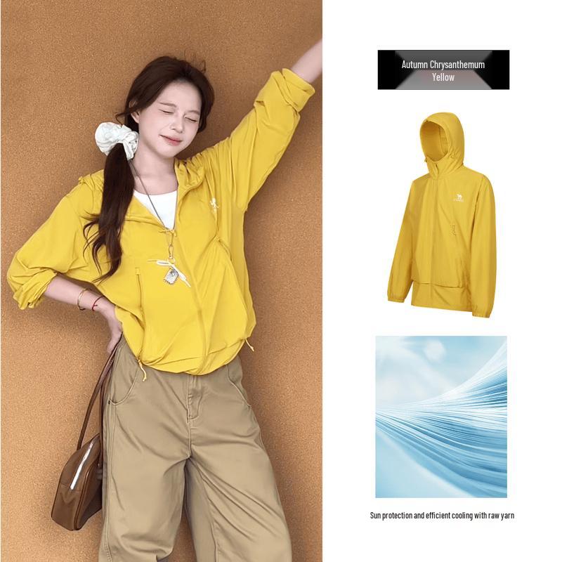 CAMEL Unisex Water-Repellent Cool Packable Sun Protection Jacket