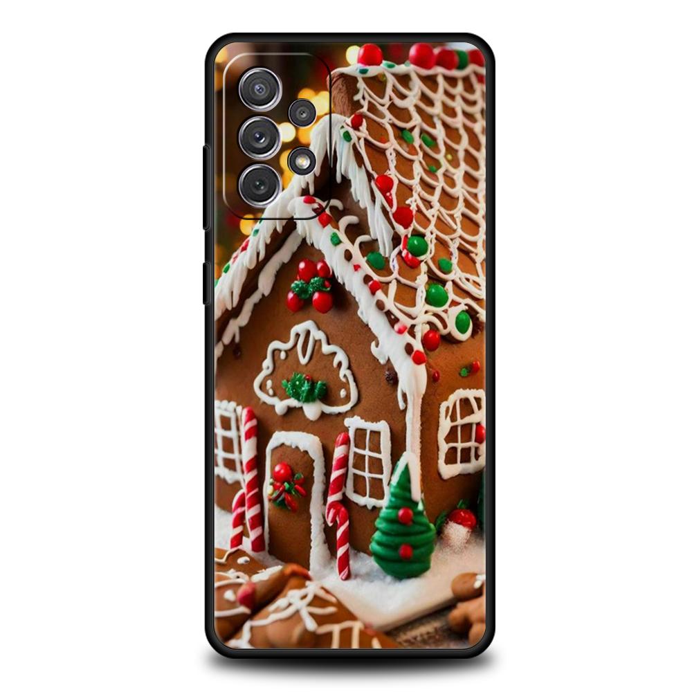 Чехол для телефона на Новый год и Рождество для Samsung Galaxy A55 A35 A15 A14 A25 A54 A51 A71 A72 A73 A32 A52 A52S A41 5G Силиконовый Чехол Сумки