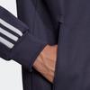 adidas Оригинальная спортивная куртка с воротником-стойкой и принтом трилистника, мужская верхняя одежда, темно-серая, темно-синяя, HB9445
