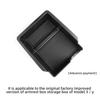 For Tesla Model 3 Model Y 2022 Storage Box Car Central Armrest Flocking ABS Storage Box Organizer Model 3 2023 Accessories