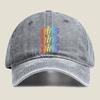 Colorful “Girls Girls Girls” Repeat Fashion Washed Baseball Cap Hat Outdoor Activities