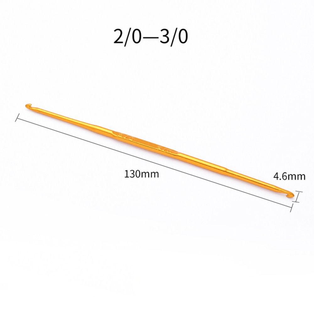 Золотые крючки для вязания разных размеров Спицы для вязания Новый инструмент для плетения пряжи Инструмент для ручного плетения