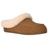 UGG ANSLEY Женские закрытые тапочки с резиновой подошвой, износостойкие, с закрытым носком, цвет Каштановый 1171391-CHE