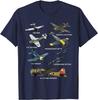 WW2 Planes Warbirds P51 Mustang Spitfire Messerschmitt T-Shirt Short Sleeve Casual Cotton O-Neck T Shirts