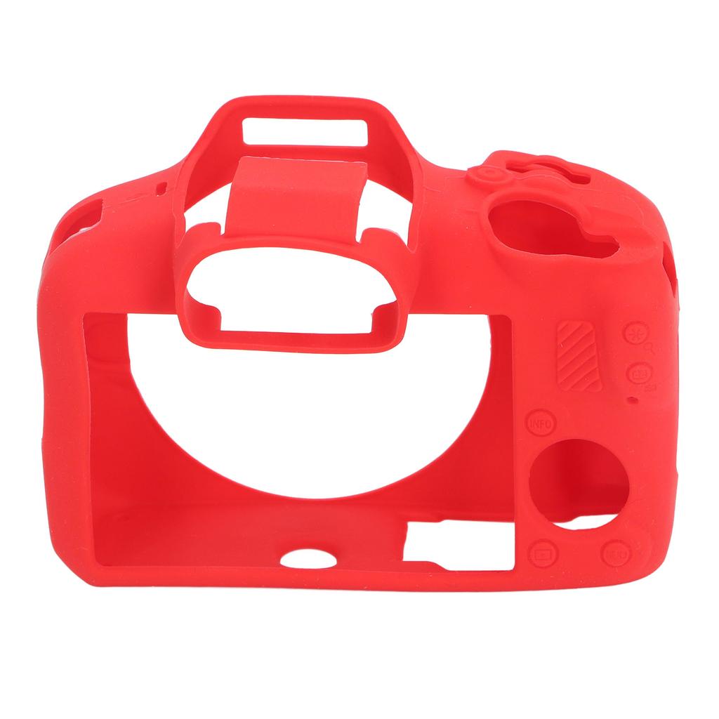 Soft Silicone Protective Case for R100 Lightweight Ultra Thin Camera Fullbody Housing Cover Skin Firm Grip Red