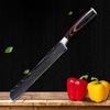 Bread Knife Serrated Design Laser Damascus Stainless Steel Blade 8 Inch Chef Knives Bread Che