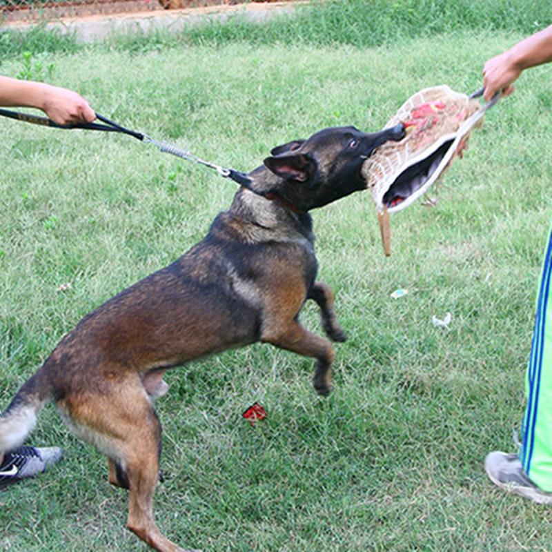 Собачий поводок Пружинный Короткий Поводок для Собак Поводки из ПУ Кожи для Больших Собак Прогулочная Нейлоновая Веревка Прочные Поводки для Собак Тренировочная Цепь для Питомцев