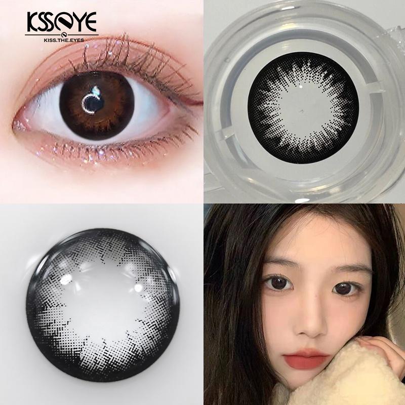 Контактные линзы MillCreek 14,5 мм, большие, красивые, черные, кукольные глаза, 2 шт./1 пара, натуральные, для ежегодного использования, для студентов и женщин, универсальные