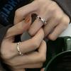 Женское модное корейское открытое кольцо с бамбуком и цирконом в форме сердца
