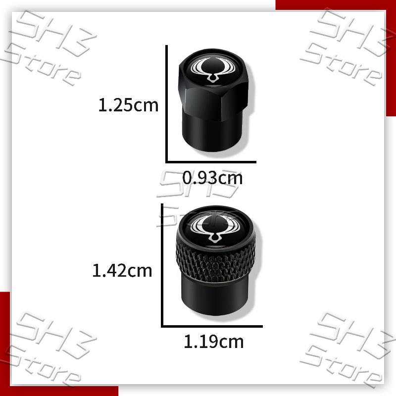 4Pcs Car Logo Wheel Tire Valve Caps Tyre Rim Stem Covers Airdust Waterproof For Actyon Sport Korando Kyron Rexton Musso Tivoli