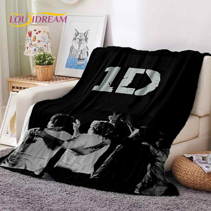 2025 Rock-One Direction Combinatio 1D Star Soft Blanket, Soft Throw Blanket для дома, спальни, кровати, дивана, пикника, дорожного чехла, подарка