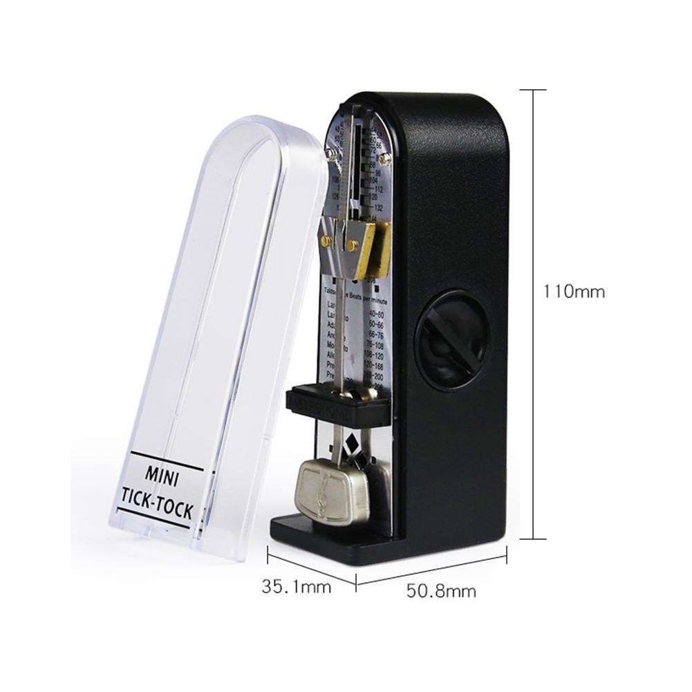 Mini Mechanical Metronome 110*50.8*30.1mm For Piano Guitar ViolinUkulele Portable Metronome Train Music Accessories