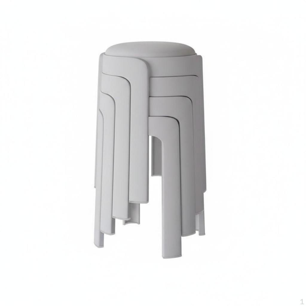 Stackable Stool SpaceSaving Seat Household Furniture for Families, Students, Kitchen, Living