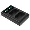 Micro TypeC Dual Port Camera Dual Display Dual Dock Charger for LPE6 E6N Camera Battery