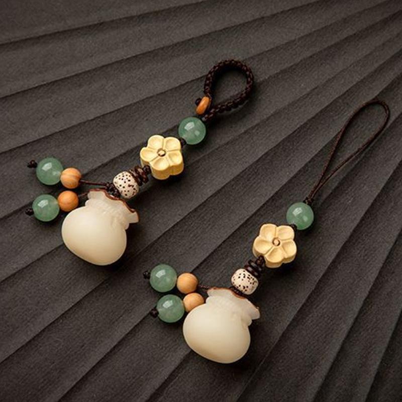 Креативная цепочка для телефона в виде цветка Бодхи в китайском стиле, подвеска «Удача Бодхи», подвеска для телефона, украшение