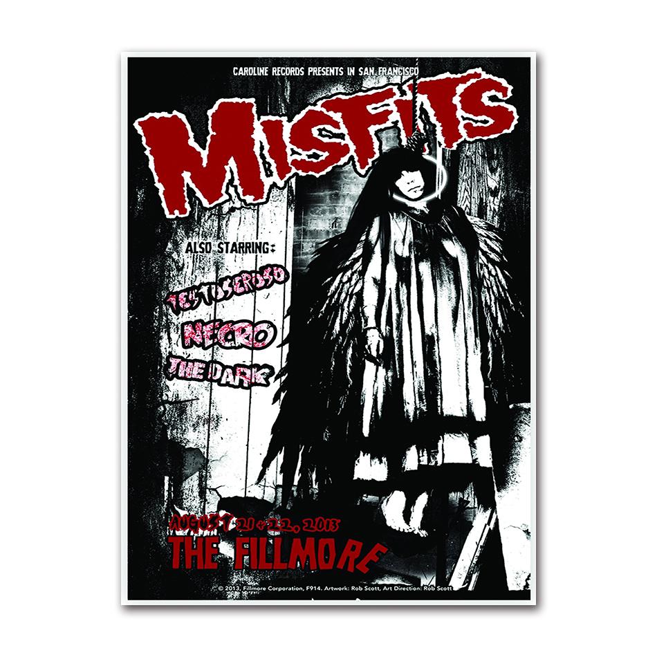 Винтажный хардкор хоррор панк The Misfits Живое фото Музыкальный концерт Арт постер Холст Живопись Настенные принты Картина Комната Декор для дома