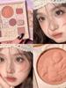 My Girly Heart! Embossed Angel Eyeshadow Palette, Earth-Toned Blush and Contour All-In-One Comprehensive Palette for Daily Light Makeup