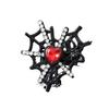 Shiny Rhinestone Spider Web Heart Ring Dark Fashion Halloween Opening Ring  Cosplay Jewelry