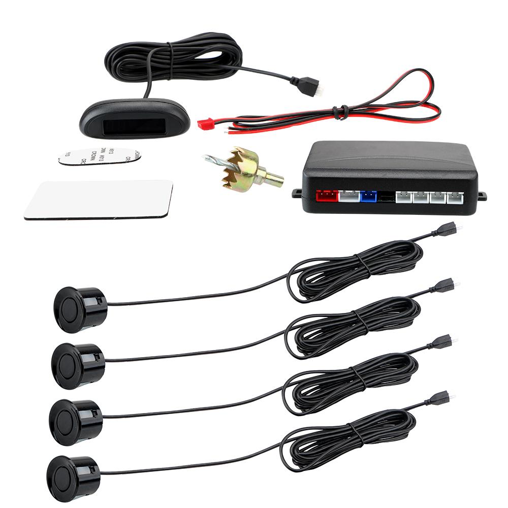 Автомобильный радар заднего хода ЖК-дисплей Датчик парковки для автомобилей Система датчиков парковки 12 В постоянного тока Автомобильный автоматический парктроник Система детектора зуммера