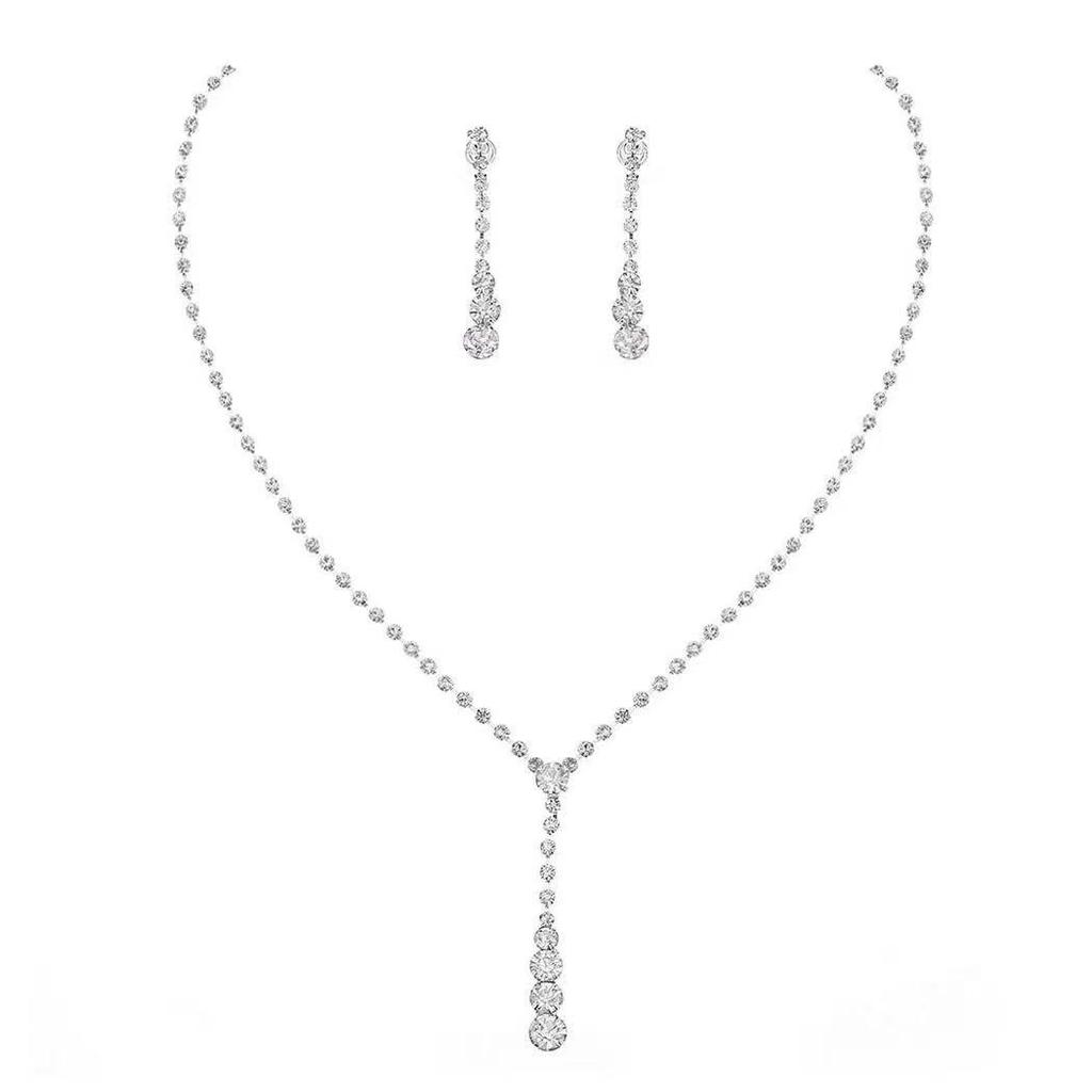 Роскошный набор ожерелий с кисточками из бриллиантов: Элегантная европейская и американская мода