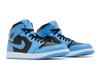 Jordan 1 Средний синий черный