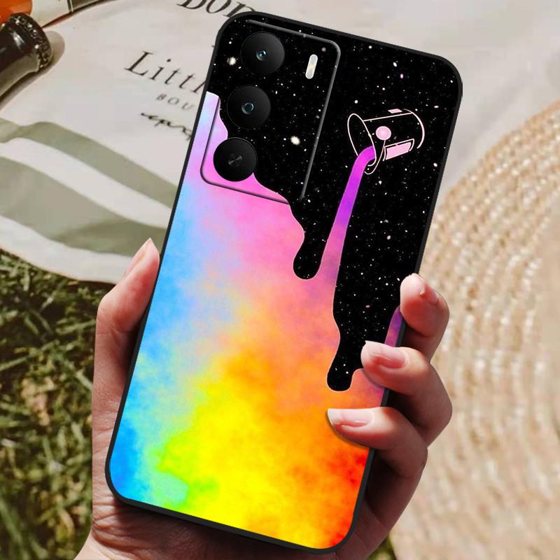Чехол для OPPO Realme C71 Мягкий силикон Роскошный ударопрочный чехол для Realme C73 ТПУ Чехол Милый кот Funda Оболочка RealmeC71 4G Глобальный