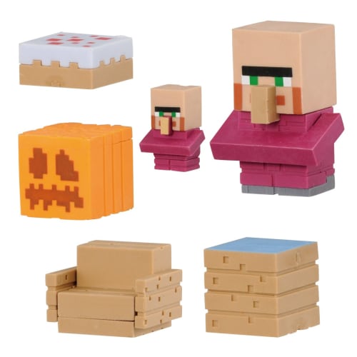 Minecraft Mykeshi Starter Set 03 Набор деревенских жителей и красивой мебели