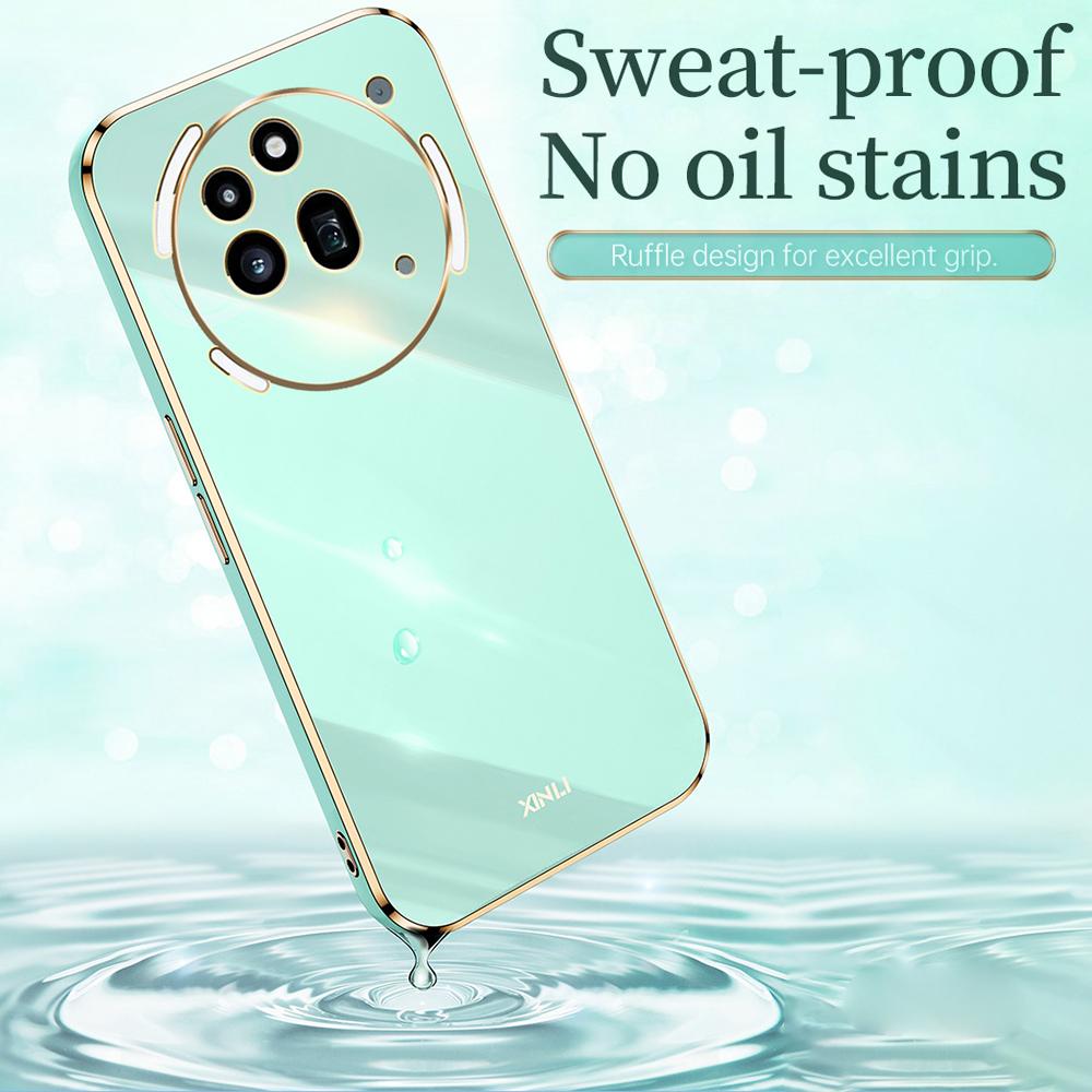 XINLI For Nothing Phone (3a) Pro Case Ring Kickstand Electroplating TPU Phone Cover