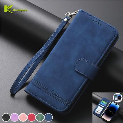 Чехол-книжка из кожи с магнитной застежкой для Note15 14S, подходит для Xiaomi Redmi Note 15 14 13 Pro Plus 5G и Note13 Pro 4G.