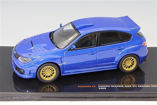 Ixo Масштабная модель Subaru Impreza WRX Sti 2009 Синяя Кастомная 1/43