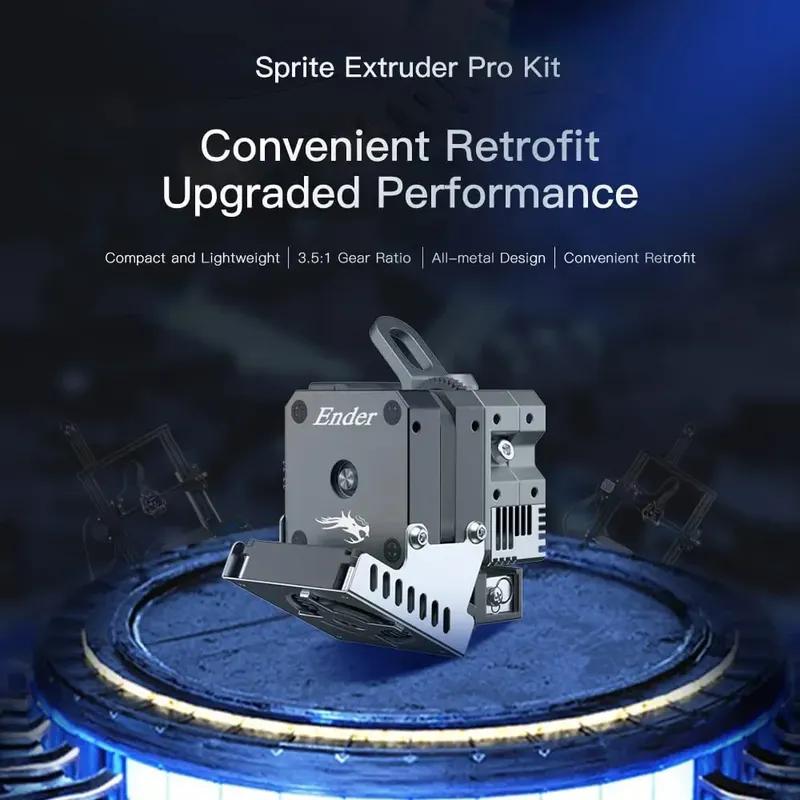 CREALITY Sprite Extruder Pro Kit 300℃ High Temperature Printing 3:5:1 Gear Ratio Direct Drive Extrude for Ender-3 Series Printer