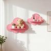Multi-Functional Cloud-Shaped Wooden Wall Shelf - Durable Minimalist Wall-Mounted Storage Rack