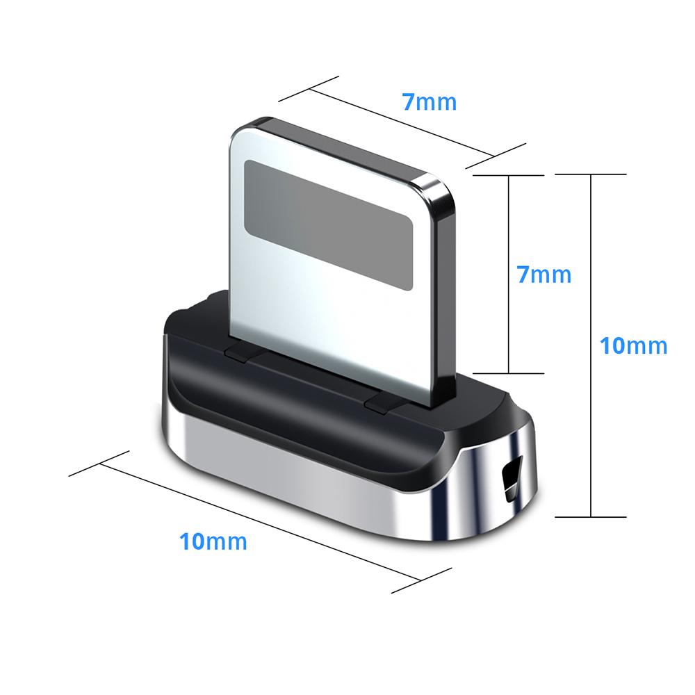 FONKEN Магнитный кабель-адаптер, пылезащитная заглушка, разъем для зарядки, советы для iPhone Micro USB Type-C