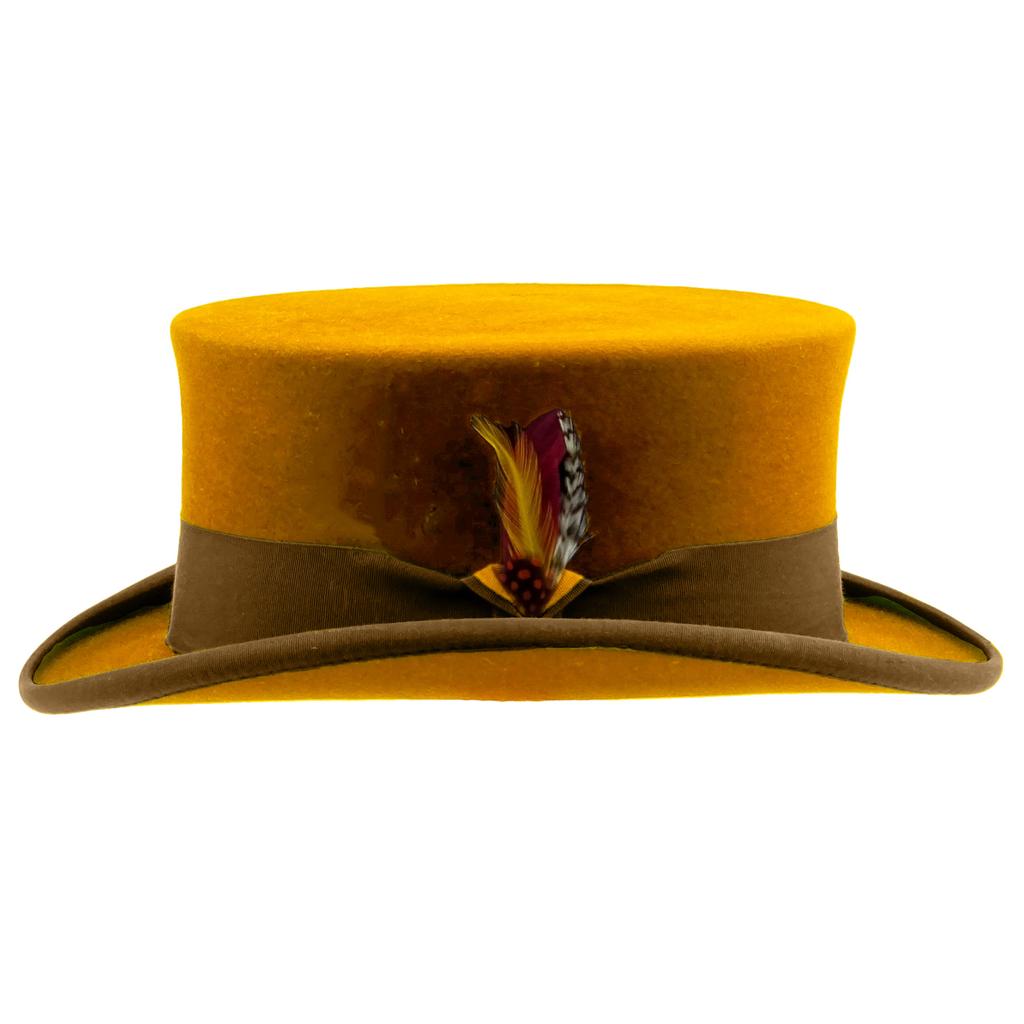 Модная универсальная однотонная шерстяная шляпа-цилиндр с бантом и лентой, декоративная фетровая шляпа с плоским верхом, завитая шерстяная шляпа-цилиндр