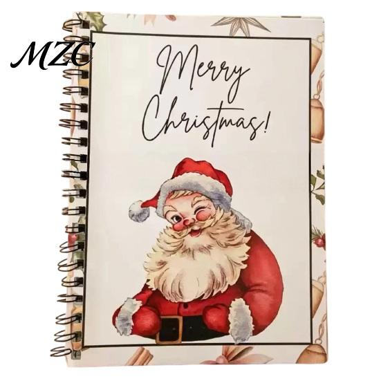 Shopping Card Management Book Highland Cow Christmas Organizer, Spiral Bound Storage Book, Durable Greeting Journal Coil Binding Portable Album