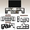 Three-Block Modular TV Stand - Black Wood-Effect